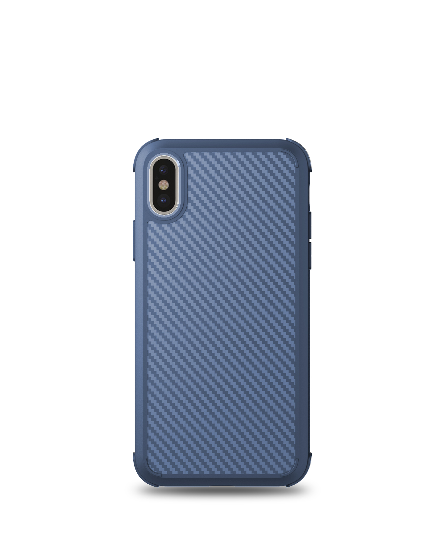 carbon fiber Mobile cover Blue Color- Axis case